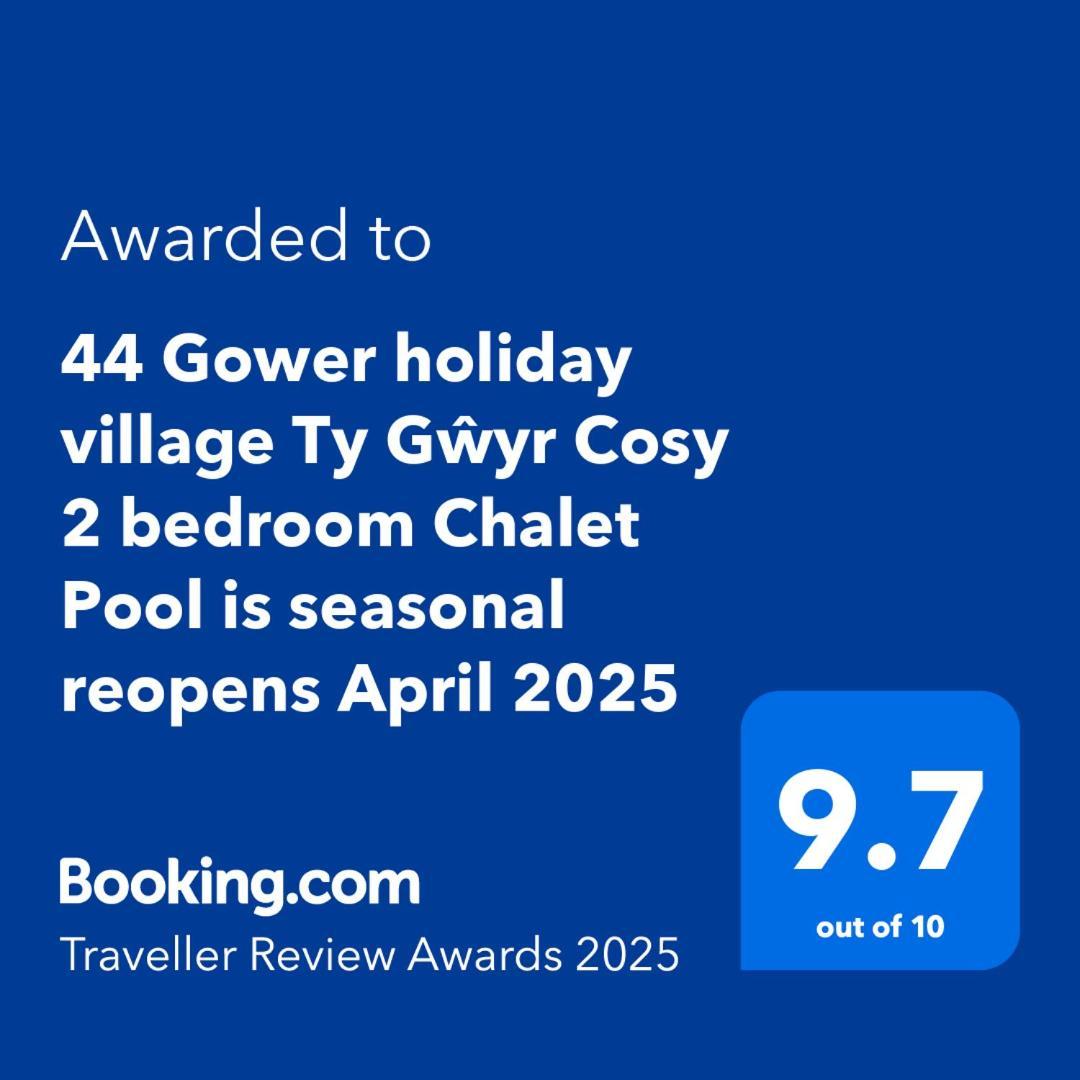 44 Gower Holiday Village Ty Gwyr Cosy 2 Bedroom Chalet Swansea Zewnętrze zdjęcie